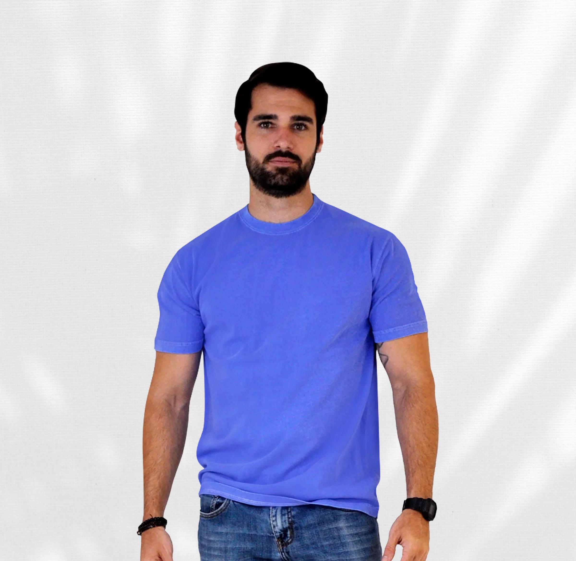 Surface Dyed Tee — Navy view 2